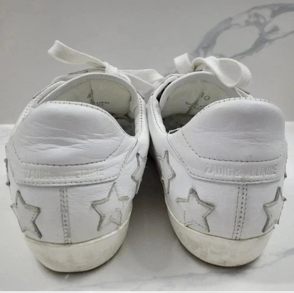 Zadig & Voltaire Stars Leather Sneakers - Picture 8 of 16